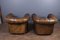English Leather Chesterfield Club Chairs, 1960s, Set of 2, Image 9