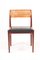 Teak and Cane Side Chairs by Erik Wørts for Erik Wørts Mobelfabrik, 1950s, Set of 6 1