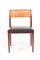 Teak and Cane Side Chairs by Erik Wørts for Erik Wørts Mobelfabrik, 1950s, Set of 6, Image 1