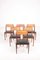Teak and Cane Side Chairs by Erik Wørts for Erik Wørts Mobelfabrik, 1950s, Set of 6, Image 3