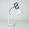 Vintage Adjustable Painted White and Chrome Desk Lamp, 1980s 4
