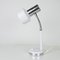 Lampe de Bureau Vintage Ajustable en Chrome et Blanc, 1980s 1