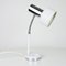 Vintage Adjustable Painted White and Chrome Desk Lamp, 1980s, Image 3