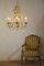 Maria Theresa Chandelier in Gilt Iron with Glass Pendants Drops, 1970s 7
