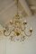 Maria Theresa Chandelier in Gilt Iron with Glass Pendants Drops, 1970s 8