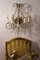 Wrought Iron Wall Lamp with Glass Hanging Drops, 1970s 6