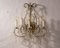 Wrought Iron Wall Lamp with Glass Hanging Drops, 1970s, Image 1