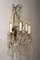 Wrought Iron Wall Lamp with Glass Hanging Drops, 1970s 5