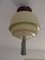 Bauhaus Bakelit Deckenlampe aus hellgrünem Glas, 1930er 1