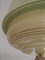 Bauhaus Bakelite Light Green Glass Ceiling Lamp, 1930s 4