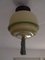 Bauhaus Bakelit Deckenlampe aus hellgrünem Glas, 1930er 6