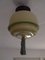 Bauhaus Bakelite Light Green Glass Ceiling Lamp, 1930s 6