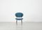 Teal Chair With Leatherette Upholstery, 1950s 4