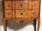 Cajonera estilo Louis XVI de madera de brezo francesa chapada en marrón con tablero de mármol, Imagen 4