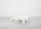 Tables d'Appoint Quattro Gatti en Plastique Blanc par Mario Bellini pour B&B Italia, 1967, Set de 4 1