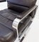 Economy Black Leather Lounge Chair by Bernd Münzebrock for Walter Knoll / Wilhelm Knoll, 1970s, Image 10