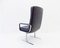 Economy Black Leather Lounge Chair by Bernd Münzebrock for Walter Knoll / Wilhelm Knoll, 1970s 14