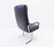 Economy Black Leather Lounge Chair by Bernd Münzebrock for Walter Knoll / Wilhelm Knoll, 1970s 9