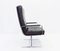Economy Black Leather Lounge Chair by Bernd Münzebrock for Walter Knoll / Wilhelm Knoll, 1970s 4