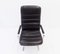 Economy Black Leather Lounge Chair by Bernd Münzebrock for Walter Knoll / Wilhelm Knoll, 1970s, Image 8