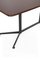 Maroon Glass Plate Dining Table, 1950s 5