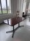 Maroon Glass Plate Dining Table, 1950s 8