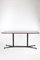 Maroon Glass Plate Dining Table, 1950s 4
