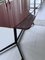 Maroon Glass Plate Dining Table, 1950s 10