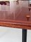 Maroon Glass Plate Dining Table, 1950s 18