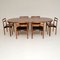 Vintage Danish Teak Dining Table & Chairs Set by Harry Østergaard for Randers Møbelfabrik, 1960s, Set of 7 1