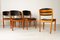Danish J 61 Dining Chairs by Poul Volther for FDB Møbler, 1967, Set of 6 8