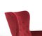 Fauteuil en Velours Rouge par Theo Ruth pour Artifort, 1950s 6