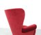 Red Velvet Lounge Chair by Theo Ruth for Artifort, 1950s, Image 11
