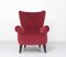 Red Velvet Lounge Chair by Theo Ruth for Artifort, 1950s, Image 1