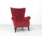 Red Velvet Lounge Chair by Theo Ruth for Artifort, 1950s 2