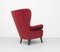 Fauteuil en Velours Rouge par Theo Ruth pour Artifort, 1950s 13