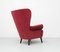 Red Velvet Lounge Chair by Theo Ruth for Artifort, 1950s 13