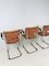 VIntage Dutch Industrial Steel Tube Desk Chairs by Willem Hendrik Gispen, 1950s, Set of 3 8