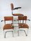 VIntage Dutch Industrial Steel Tube Desk Chairs by Willem Hendrik Gispen, 1950s, Set of 3 11