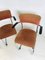 VIntage Dutch Industrial Steel Tube Desk Chairs by Willem Hendrik Gispen, 1950s, Set of 3 3