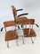 VIntage Dutch Industrial Steel Tube Desk Chairs by Willem Hendrik Gispen, 1950s, Set of 3 4