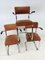 VIntage Dutch Industrial Steel Tube Desk Chairs by Willem Hendrik Gispen, 1950s, Set of 3 12