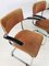 VIntage Dutch Industrial Steel Tube Desk Chairs by Willem Hendrik Gispen, 1950s, Set of 3 2