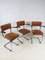 VIntage Dutch Industrial Steel Tube Desk Chairs by Willem Hendrik Gispen, 1950s, Set of 3 17