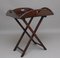 Early 20th-Century Mahogany Folding Butlers Tray On Stand, Image 8