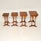 Yew Wood Nesting Tables, 1950s, Set of 4, Image 4