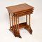 Tavolini a incastro in legno di tasso, anni '50, set di 4, Immagine 2