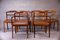 Leather and Rosewood Dining Chairs by Ole Wanscher for Cado, 1960s, Set of 6 16