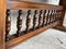 Baroque Console Table in Walnut with Three Carved Drawers and Stretcher 16