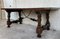 Spanish Refectory, Dining or Desk Table with Lyre Legs and Iron Stretcher, Image 2